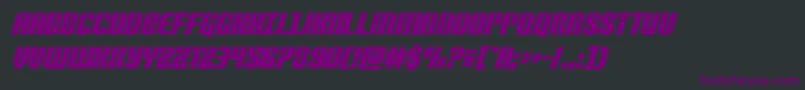 Nightwraithcondital Font – Purple Fonts on Black Background