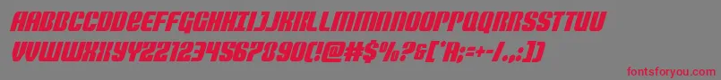 Nightwraithcondital Font – Red Fonts on Gray Background