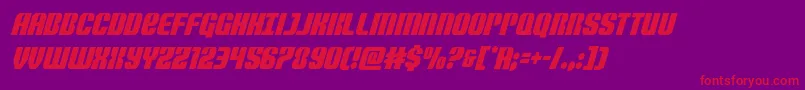 Nightwraithcondital Font – Red Fonts on Purple Background