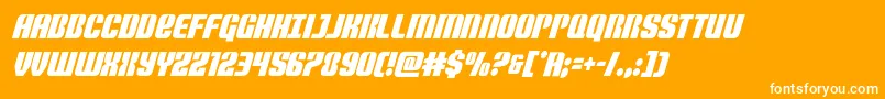 Nightwraithcondital Font – White Fonts on Orange Background