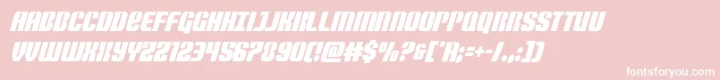 Nightwraithcondital Font – White Fonts on Pink Background
