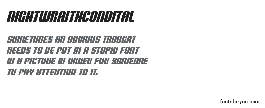 Review of the Nightwraithcondital Font