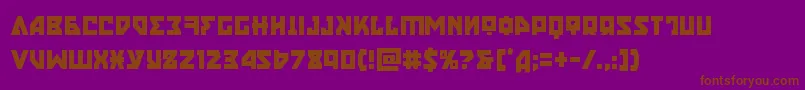 Czcionka nyetcond – brązowe czcionki na fioletowym tle