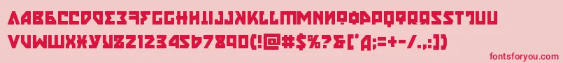 nyetcond Font – Red Fonts on Pink Background