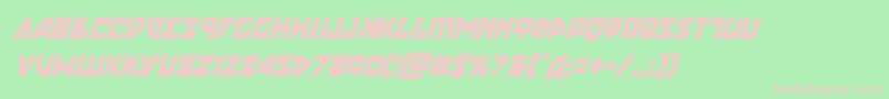 nyetcondital Font – Pink Fonts on Green Background