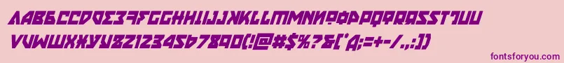 nyetcondital Font – Purple Fonts on Pink Background