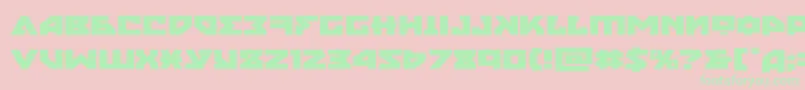 nyetexpand Font – Green Fonts on Pink Background