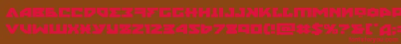 nyetexpand Font – Red Fonts on Brown Background