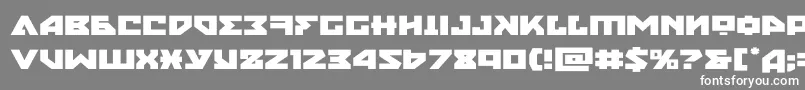 フォントnyetexpand – 灰色の背景に白い文字