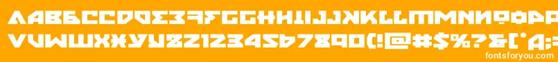 nyetexpand Font – White Fonts on Orange Background