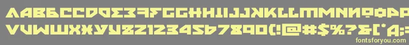 nyetexpand Font – Yellow Fonts on Gray Background
