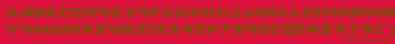 Шрифт nyetexpand – коричневые шрифты на красном фоне