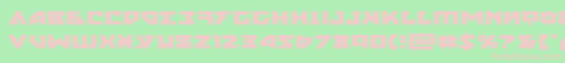 nyetexpand Font – Pink Fonts on Green Background