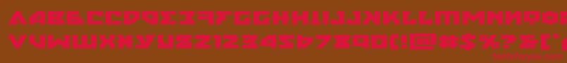 nyetexpand Font – Red Fonts on Brown Background