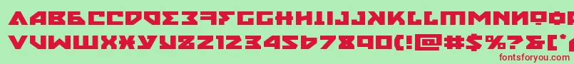 nyetexpand Font – Red Fonts on Green Background