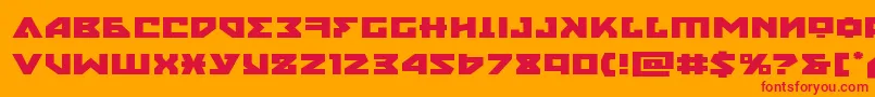 nyetexpand Font – Red Fonts on Orange Background