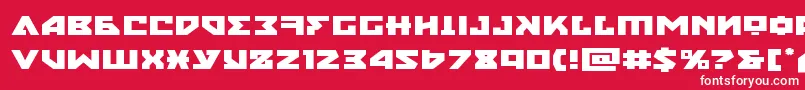 nyetexpand Font – White Fonts on Red Background