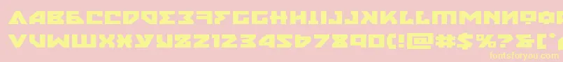 nyetexpand Font – Yellow Fonts on Pink Background