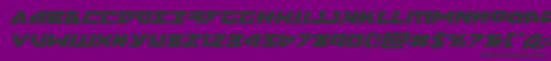 nyetexpandital Font – Black Fonts on Purple Background