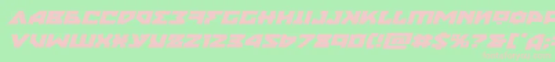 nyetexpandital Font – Pink Fonts on Green Background