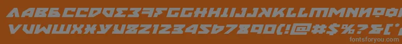 Шрифт nyetexpandital – серые шрифты на коричневом фоне