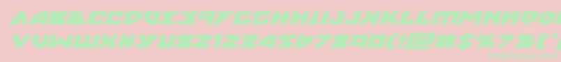 nyetexpandital Font – Green Fonts on Pink Background