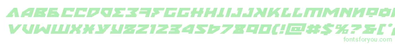 Шрифт nyetexpandital – зелёные шрифты на белом фоне