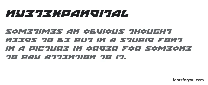 Review of the Nyetexpandital (135847) Font