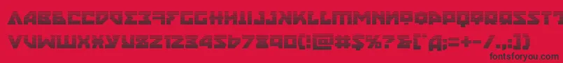 nyetgrad Font – Black Fonts on Red Background