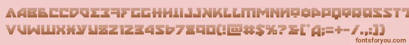 nyetgrad Font – Brown Fonts on Pink Background