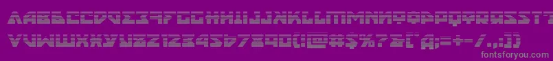 nyetgrad Font – Gray Fonts on Purple Background