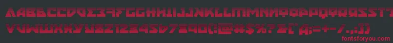 nyetgrad Font – Red Fonts on Black Background