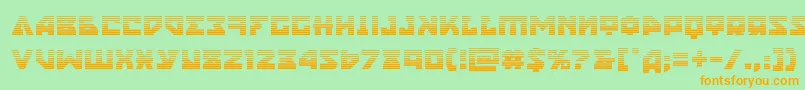 nyetgrad Font – Orange Fonts on Green Background