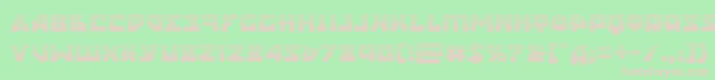 nyetgrad Font – Pink Fonts on Green Background