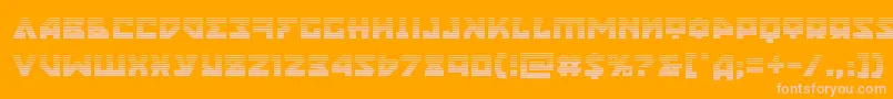 nyetgrad Font – Pink Fonts on Orange Background