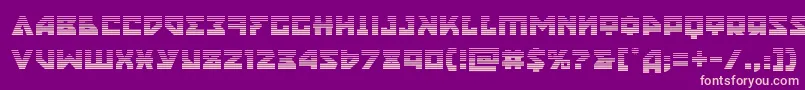 nyetgrad Font – Pink Fonts on Purple Background