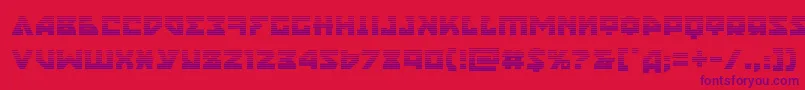 nyetgrad Font – Purple Fonts on Red Background