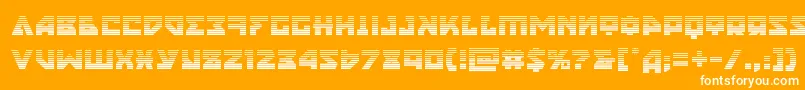 nyetgrad Font – White Fonts on Orange Background