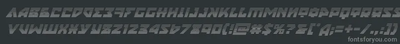 nyetgradital Font – Gray Fonts on Black Background