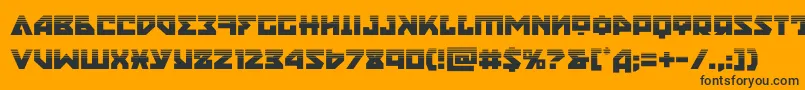 nyethalf Font – Black Fonts on Orange Background