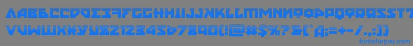 nyethalf Font – Blue Fonts on Gray Background