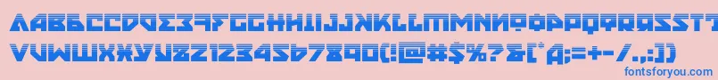 nyethalf Font – Blue Fonts on Pink Background