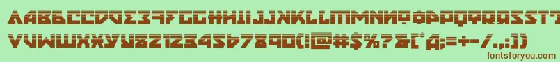 nyethalf Font – Brown Fonts on Green Background