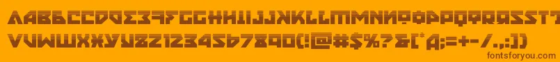 nyethalf Font – Brown Fonts on Orange Background