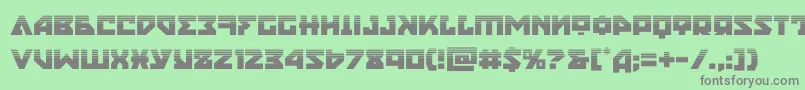 nyethalf Font – Gray Fonts on Green Background