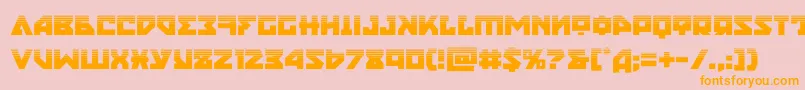 nyethalf Font – Orange Fonts on Pink Background