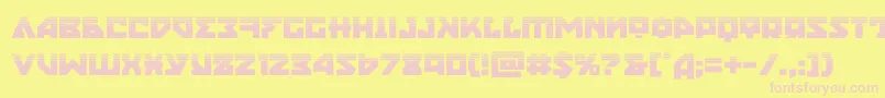 nyethalf Font – Pink Fonts on Yellow Background