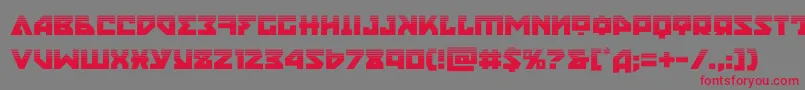 nyethalf Font – Red Fonts on Gray Background