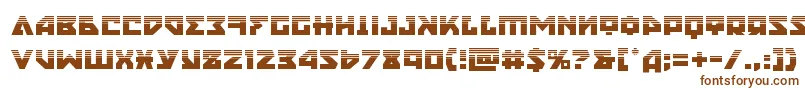 Шрифт nyethalf – коричневые шрифты на белом фоне