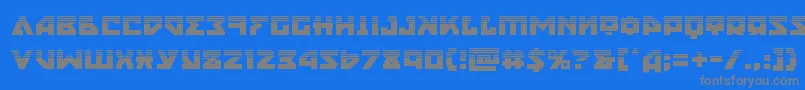 nyethalf Font – Gray Fonts on Blue Background